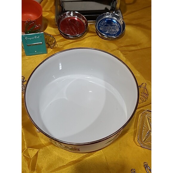 3 pc. Dar Collection Porcelain Enamel on Steel Pink Floral Mixing Bowl Set - Picture 11 of 13